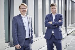 Materialise Ingo Uckelmann Marcus Joppe 01  Dr. Ingo Uckelmann, technischer Leiter Metall-3D-Druck bei Materialise, und Marcus Joppe, Geschäftsführer der Materialise GmbH in Bremen